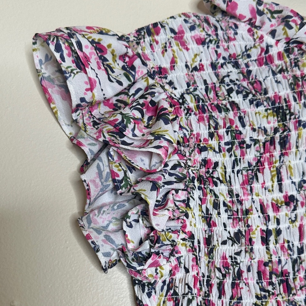 French Connection Floral Ruffle Mini Dress - Picture 4 of 6